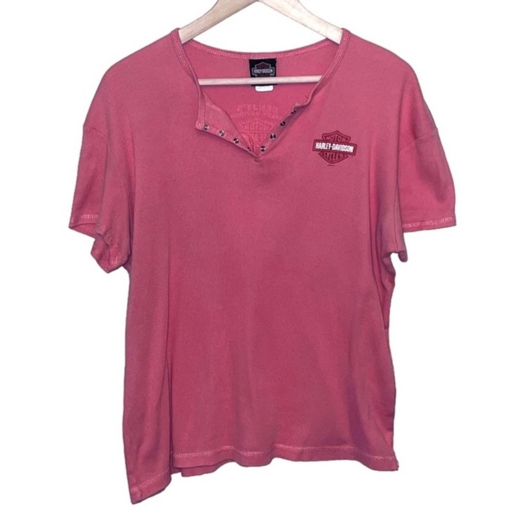 EUC Harley-Davidson Women's Pink Short Sleeve Tee
